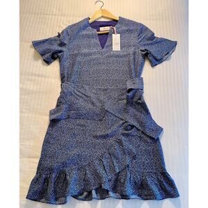 Vineyard Vines Women's Dress Blue with Pattern & Ruffle NWT @ $148.00